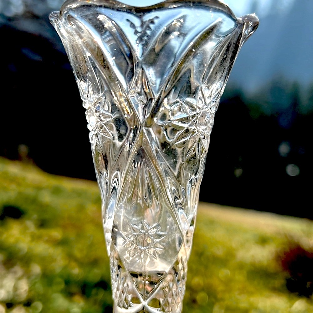 Vintage ⭐️Star and Fan design Bud Vase